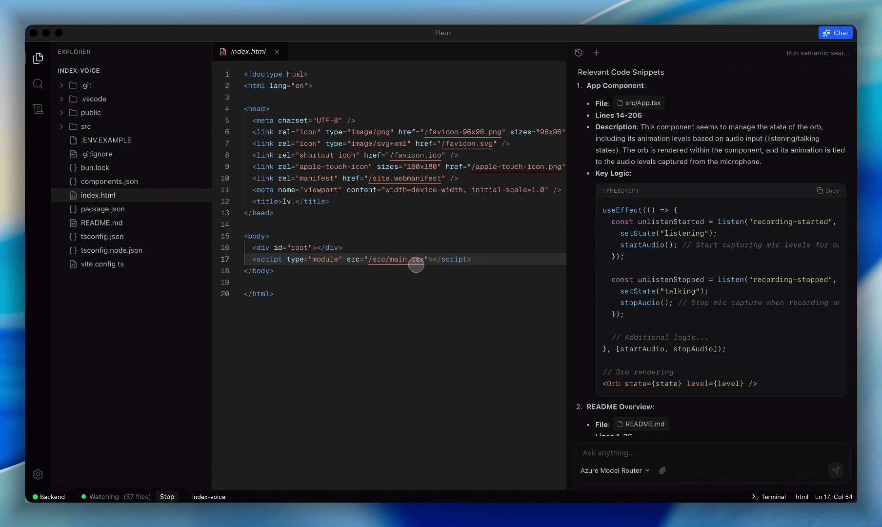 Fleur AI Code Editor